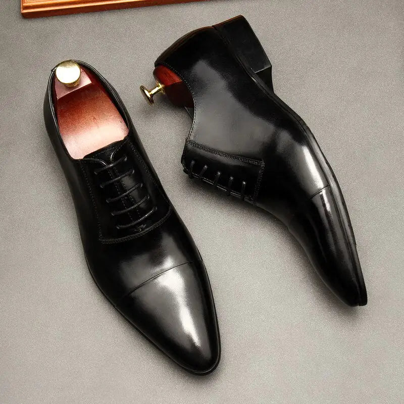 Luxury Red bottom Leather Oxford Shoes For Men