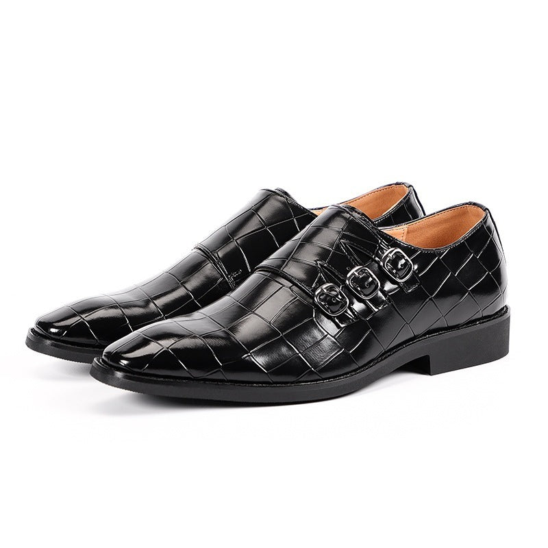 Breathable Men's All-match Business Plus Size Leather Shoes
