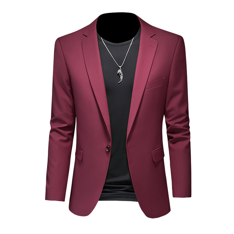 Men's Casual Plus Size Slim-fit Suit Jacket